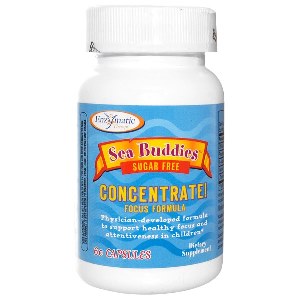 Sugar free Sea Buddies Concentrate is formulated to support healthy focus and attentiveness in children. The ingredients in this formula have been clinically studied to promote relaxation and support neurological health, healthy brain function, and healthy focus and attentiveness..